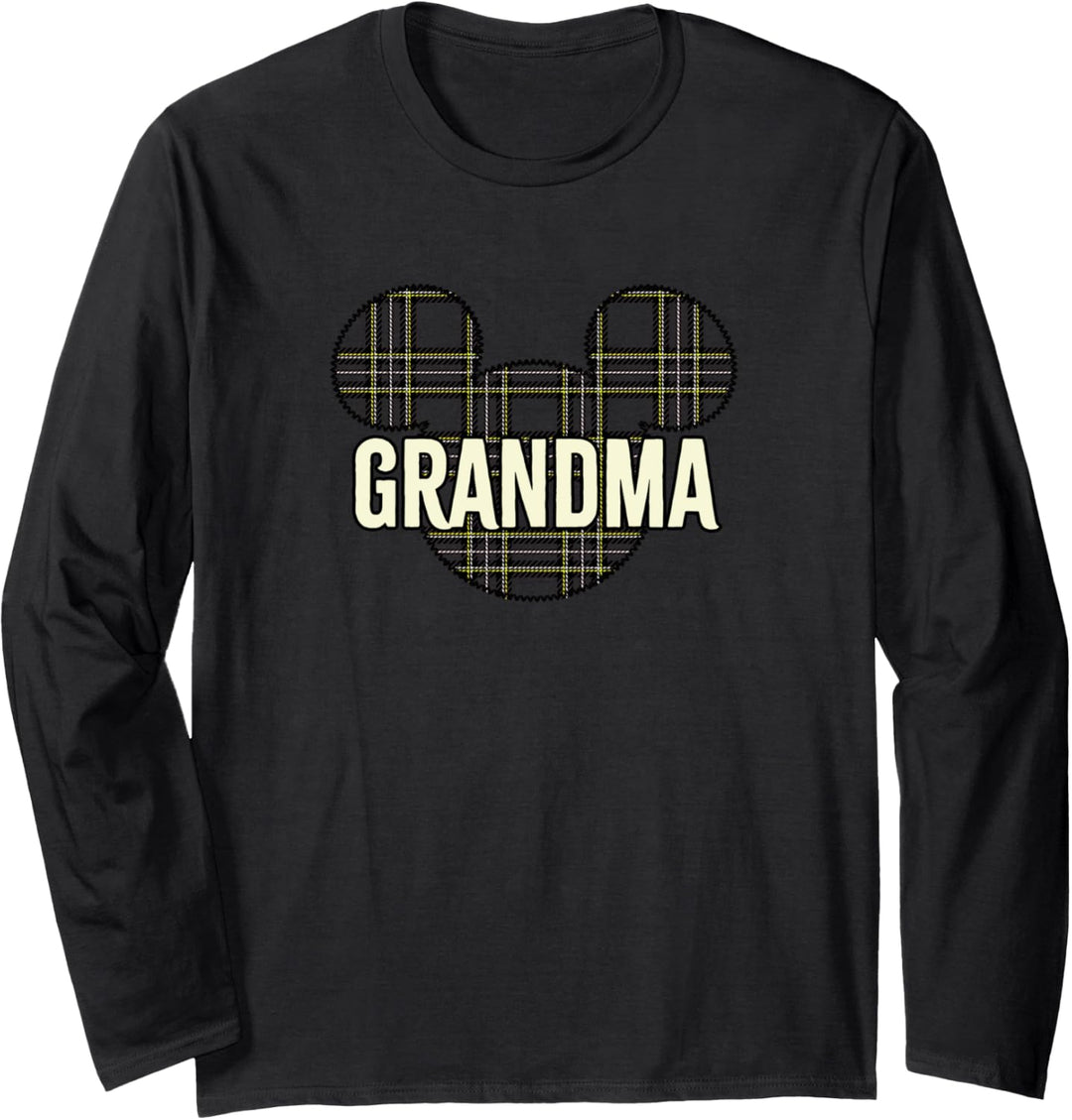 Disney Mickey And Friends Weihnachten Plaid Grandma Langarmshirt