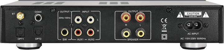 Dynavox Digital-Verstärker TV-50, kompaktes Design, TV-Verstärker mit schraubbaren Anschluss-Termina