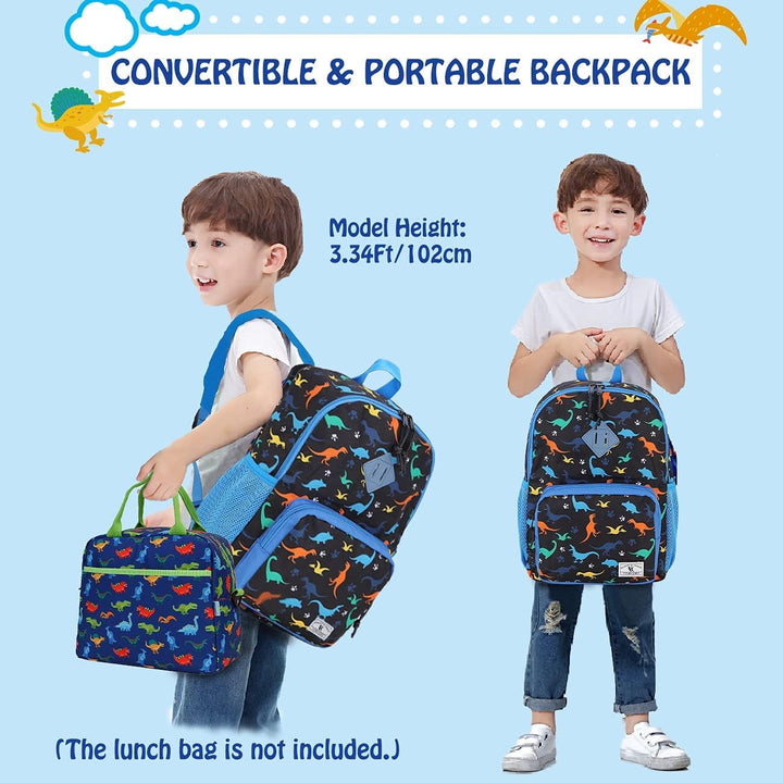 VX VONXURY Schulrucksack, Convertible Vorschule Kleinkind Jungen Bookbag Passt A4 Ordner (Blue Shark