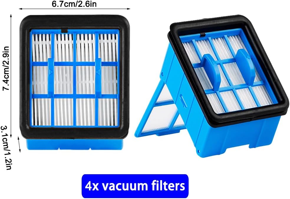 Für Bissell CrossWave OmniForce (Edge) & OmniFind Staubsauger, 4er Pack Staubsauger HEPA Filter Ersa