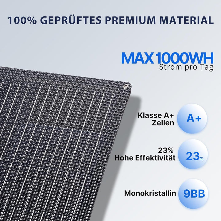Flexibel Solarpanel 200W Monokristalline Flexible Solarmodul 200 Watt für 12V 24V Batterien Wohnwage
