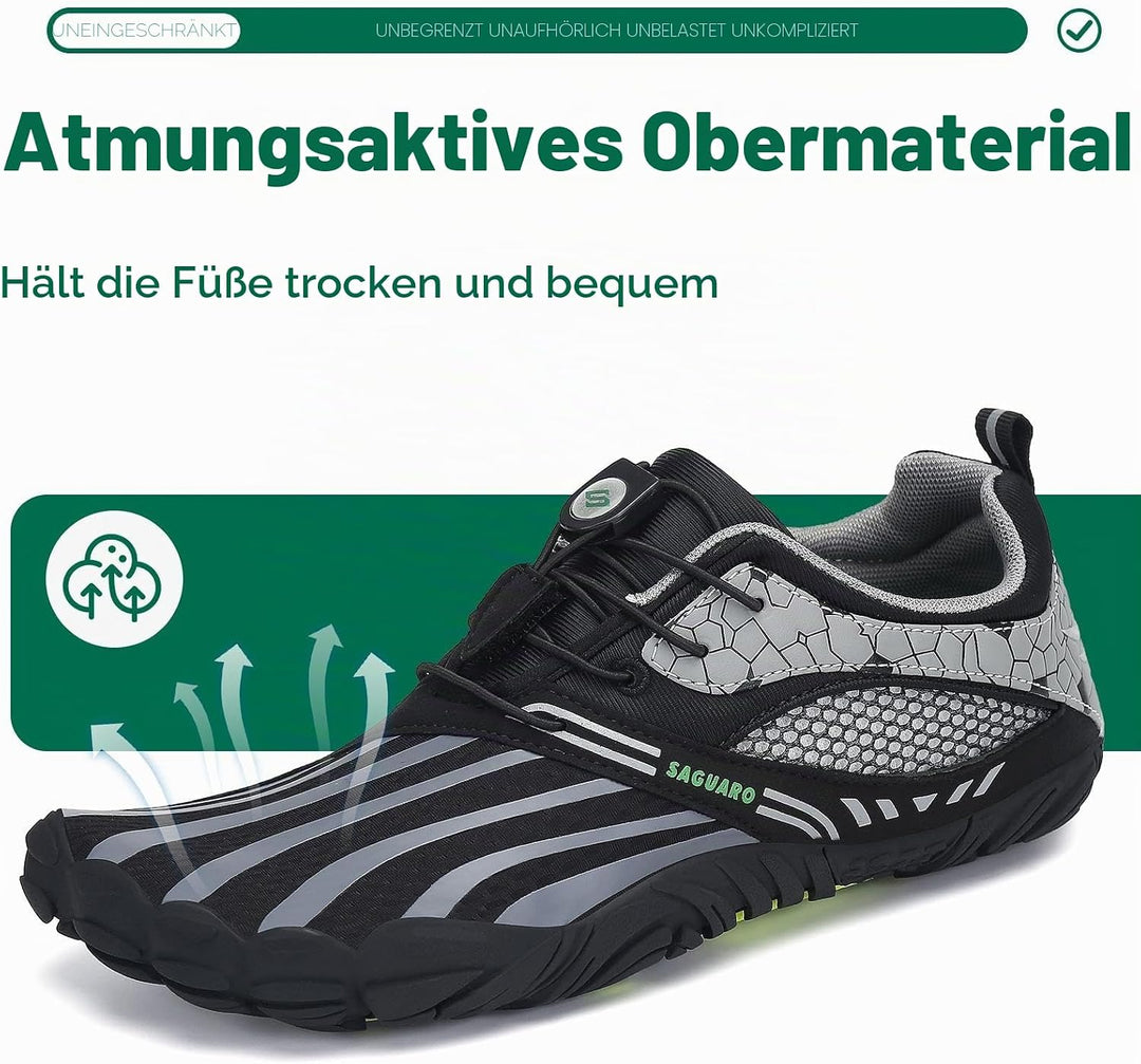 SAGUARO Herren Barfussschuhe Leicht Damen Traillaufschuhe rutschfeste Minimalistische Unisex Atmungs