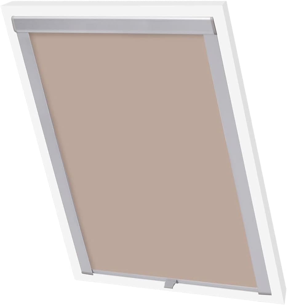 vidaXL Verdunkelungsrollo Verdunkelung Dachrollo Dachfensterrollo Beige S06/606 s06/606 Beige, s06/6