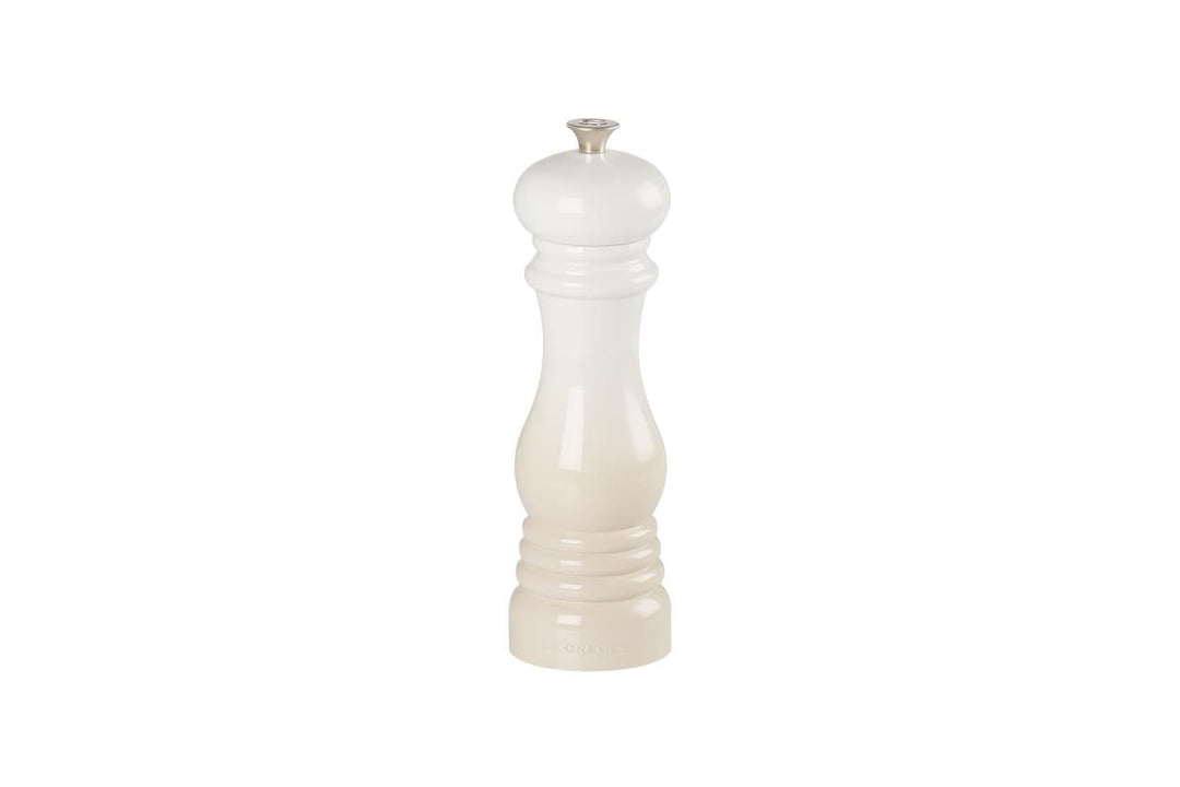 Le Creuset Pfeffermühle, ABS-Kunststoff, 6,2 x 6,2 x 20,8 cm, Keramik-Mahlwerk, Meringue, 4400121716