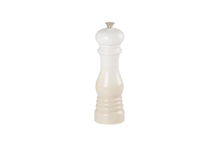 Le Creuset Pfeffermühle, ABS-Kunststoff, 6,2 x 6,2 x 20,8 cm, Keramik-Mahlwerk, Meringue, 4400121716