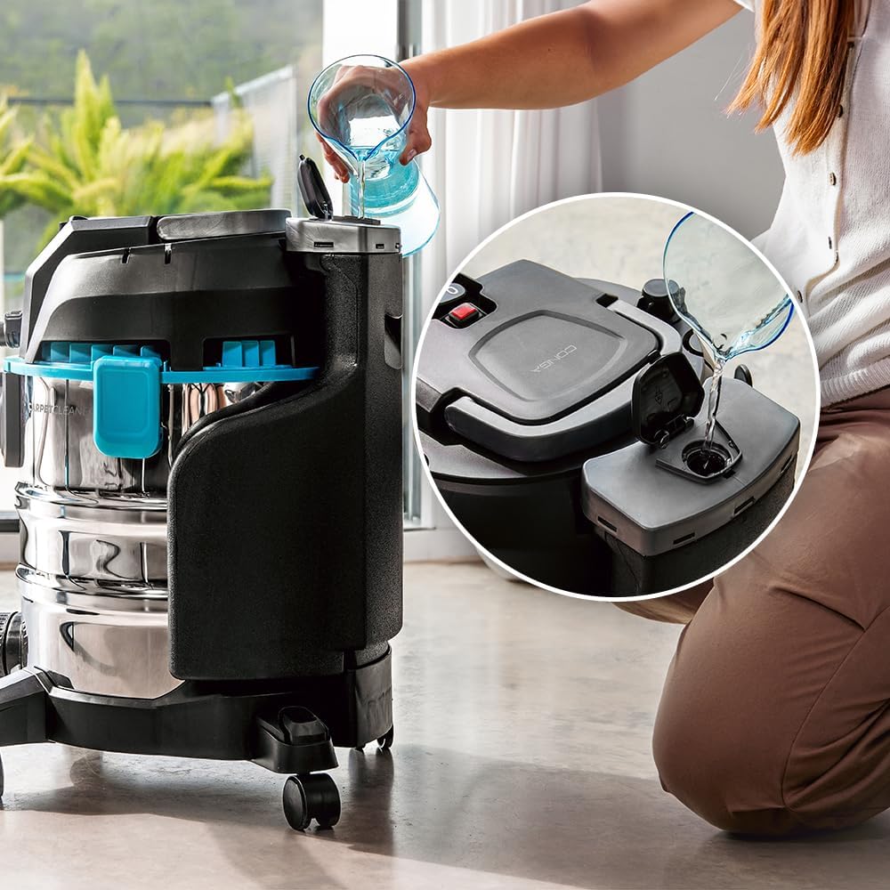 Cecotec Staubsauger für Feststoffe, Flüssigkeiten, Polster und Teppiche mit Kabel Conga CarpetClean