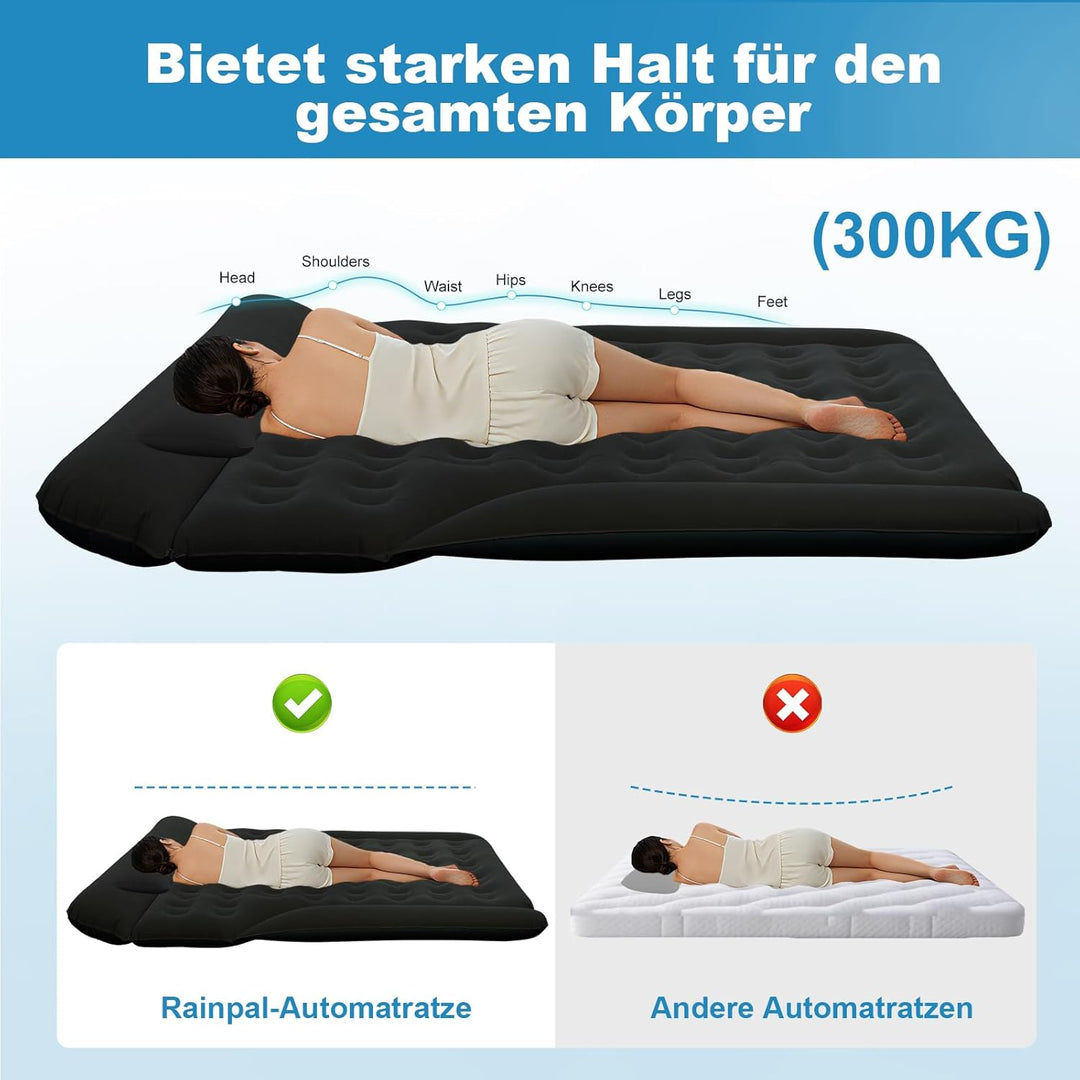 Aufblasbare Auto Matratze, Luftmatratze Auto für Reise Camping, Matratze für Auto mit Schnellaufblas