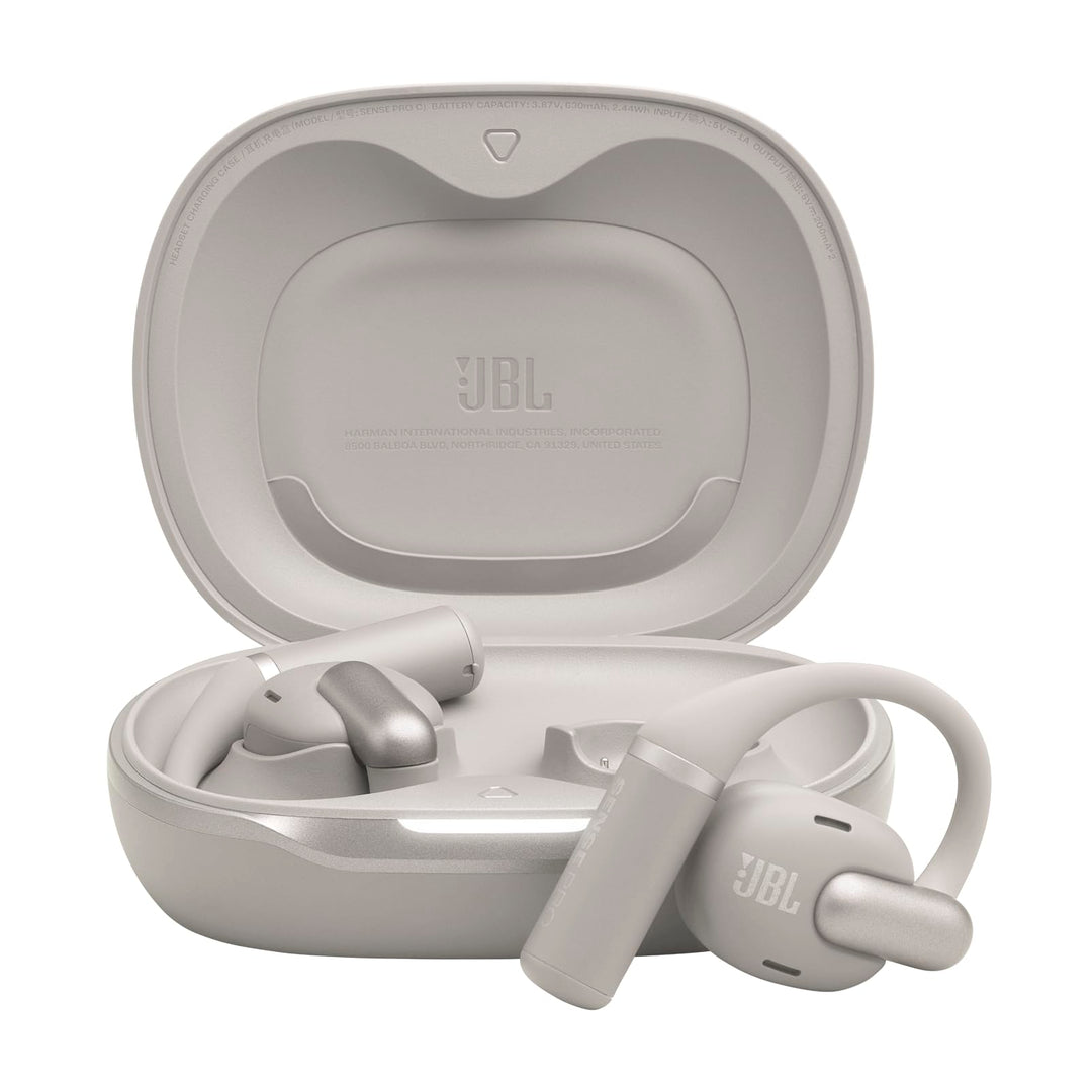 JBL Sense Pro kabellose Open-Ear-Kopfhörer, Hi-Res Audio, 38 Stunden Spielzeit, 4 Mikrofone, IP54 Wa