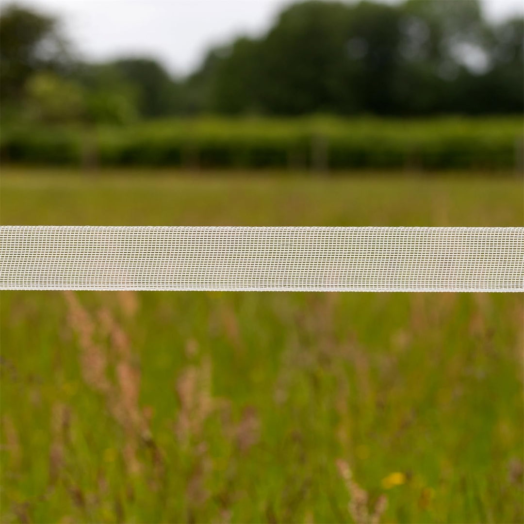 VOSS.farming Weidezaunband 40mm Classic 8 x 0,16 NIRO, weiss, Weidezaun und Elektrozaun Band, Elektr