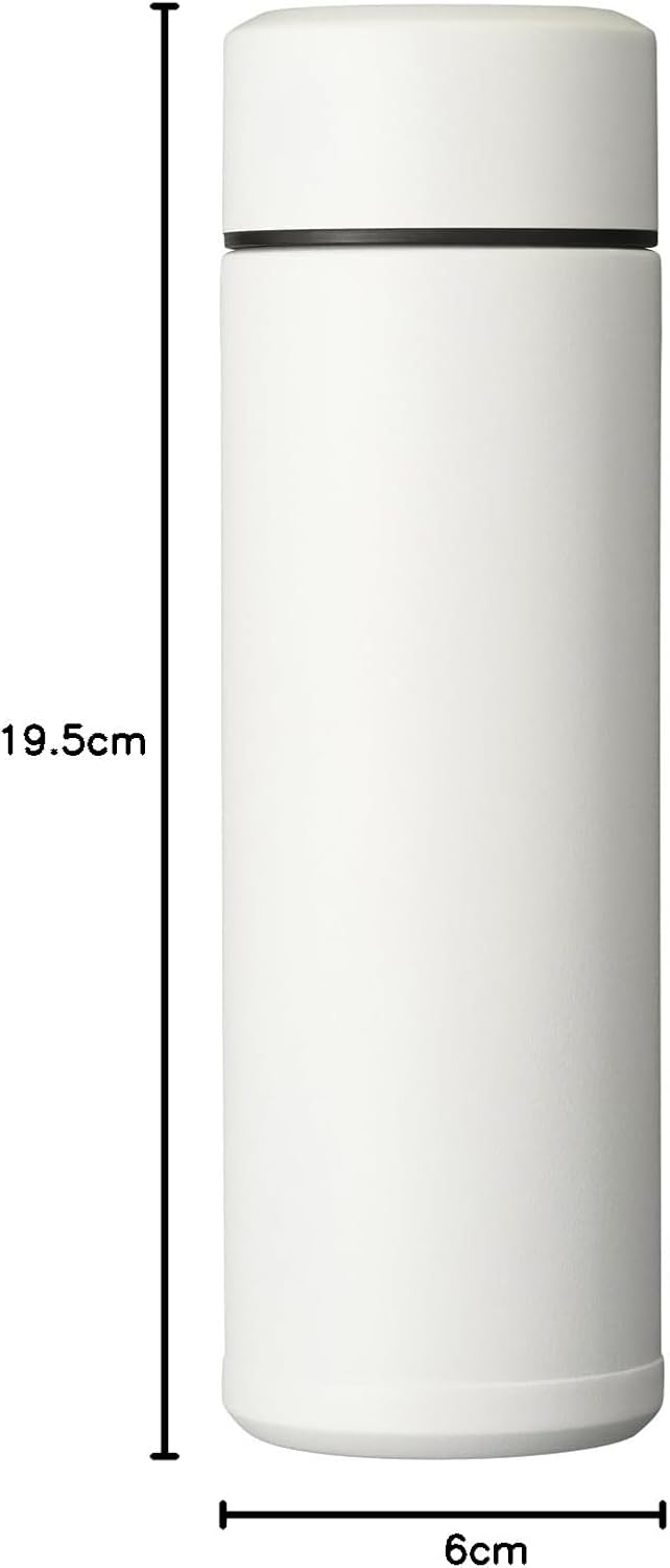Kyocera isolierte Slim-Trinkflasche mit keramischer Innenbeschichtung, 12 Stunden heiss, 24 Stunden