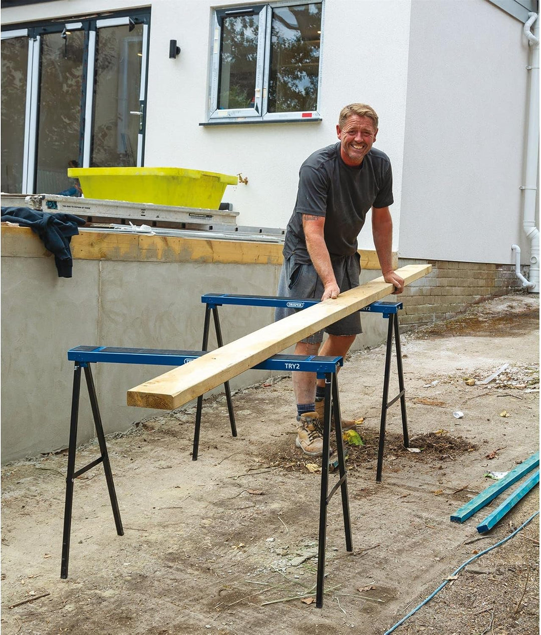 Draper 52072 Gestelle/Gerüste, 1000 x 800 mm, faltbar, 2 Stück