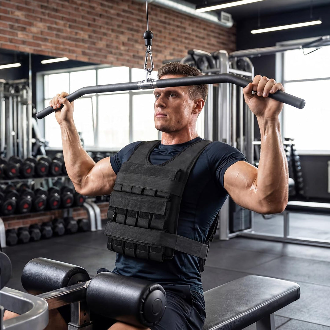 COSTWAY Gewichtsweste 20/30 kg, Brustgrösse Verstellbar, Trainingsweste mit abnehmbaren Eisensandsäc