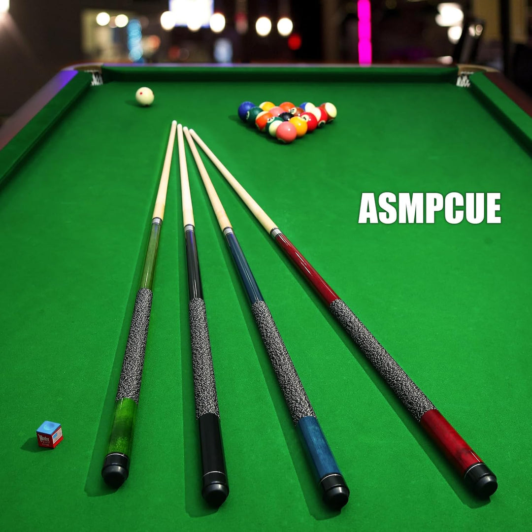 ASMPCUE Billardqueue-Stöcke Rot/Ausflug, einfarbig (Getaway Solids), Rot/Ausflug, einfarbig (Getaway