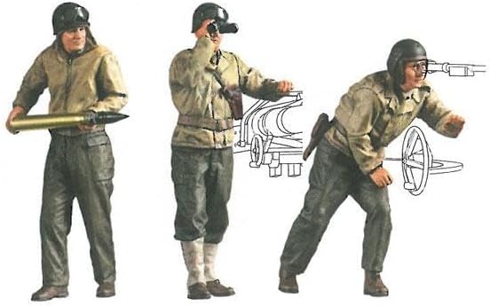 Tamiya 300035350 300035350-1:35 US Panzerjäger M10 (3) Mittl. Prod,originalgetreue Nachbildung, Plas