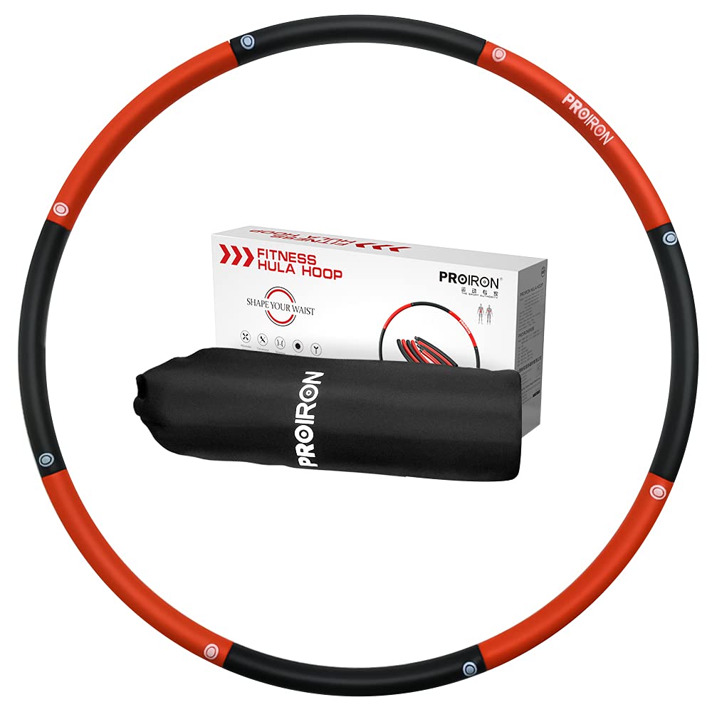 PROIRON Hula Hoop Reifen Erwachsene, Hullahub Reifen mit Gewicht, Hula Hoop Reifen Kinder, 1,2/1,8kg