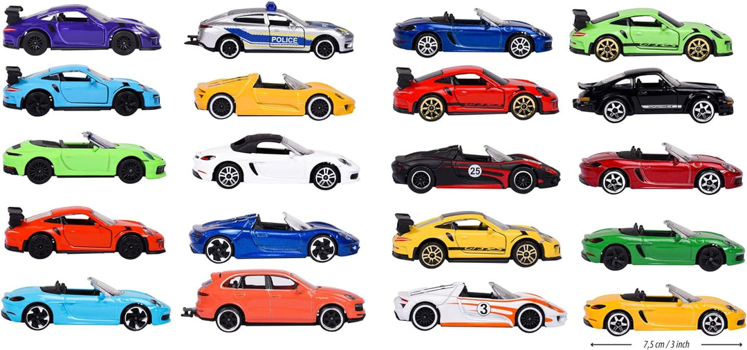 Majorette – Super Chase Center - Parkhaus mit 5 Etagen & Porsche Discovery-Set 20+2 – 22 hochwertige