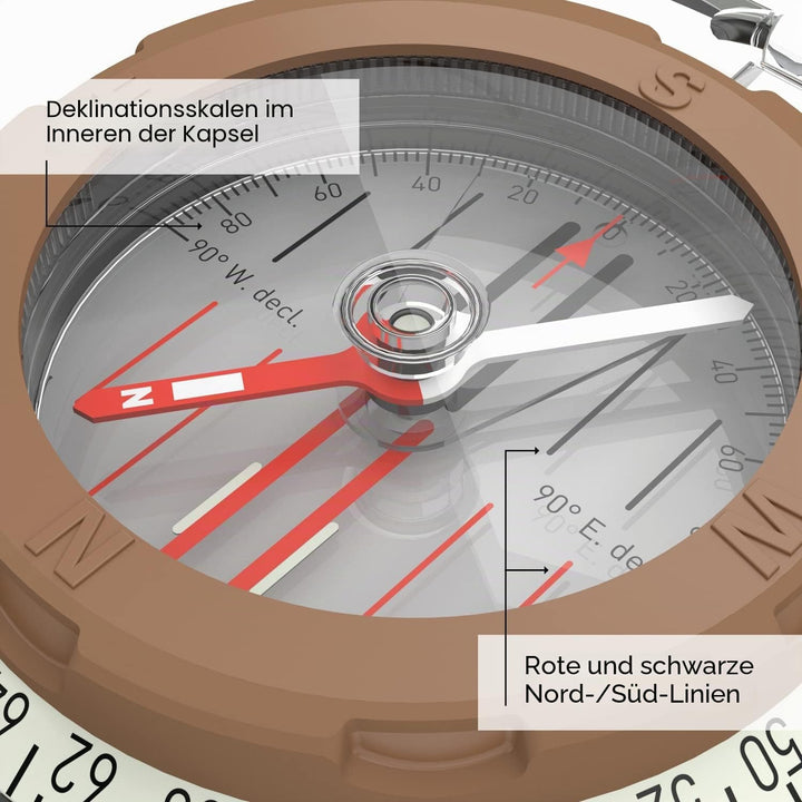Silva Unisex-Adult Compass 5-6400/360 Kompass, durchsichtig, Standard