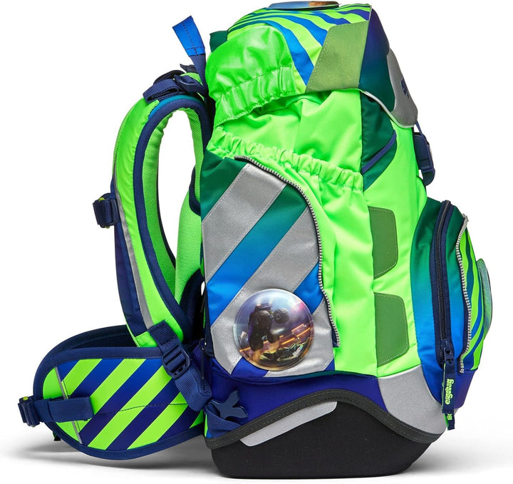 ergobag Pack Neo - Schulrucksack Set 6tlg. TruckBär - Blau Einheitsgrösse