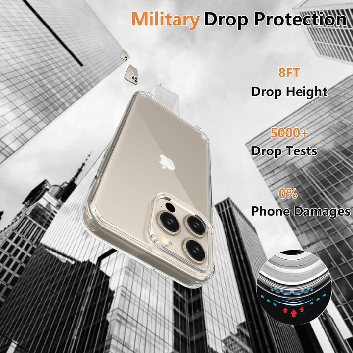 Vaykwo Handykette mit Band für Apple iPhone 13 Pro Max Hülle - Necklace Handyhülle - Transparente Ca