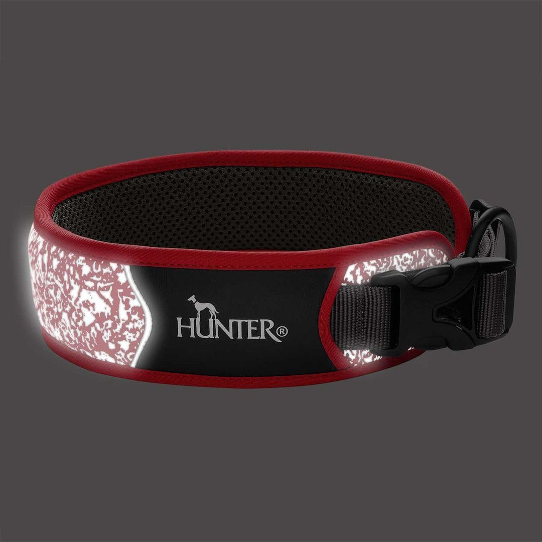 HUNTER Halsung Divo Reflect S, rot/grau Rot S, Rot S