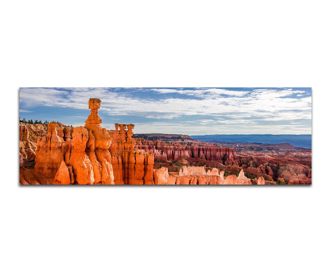 Paul Sinus Art Panoramabild auf Leinwand und Keilrahmen 150x50cm USA Bryce Canyon Nationalpark Wolke