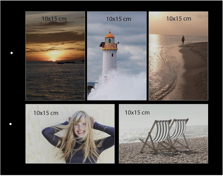 goldbuch 28507 Schraubalbum mit Fensterausschnitt, Bella Vista Trend, 39 x 31 cm, Fotoalbum mit 40 s