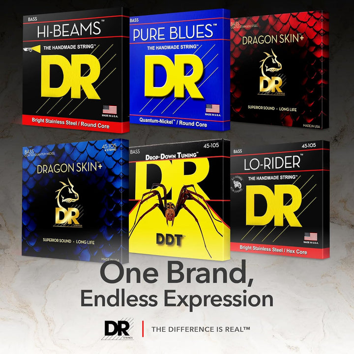 DR B EXBK BKB6-30 Extra Black Beauties Medium Saite (6-String)
