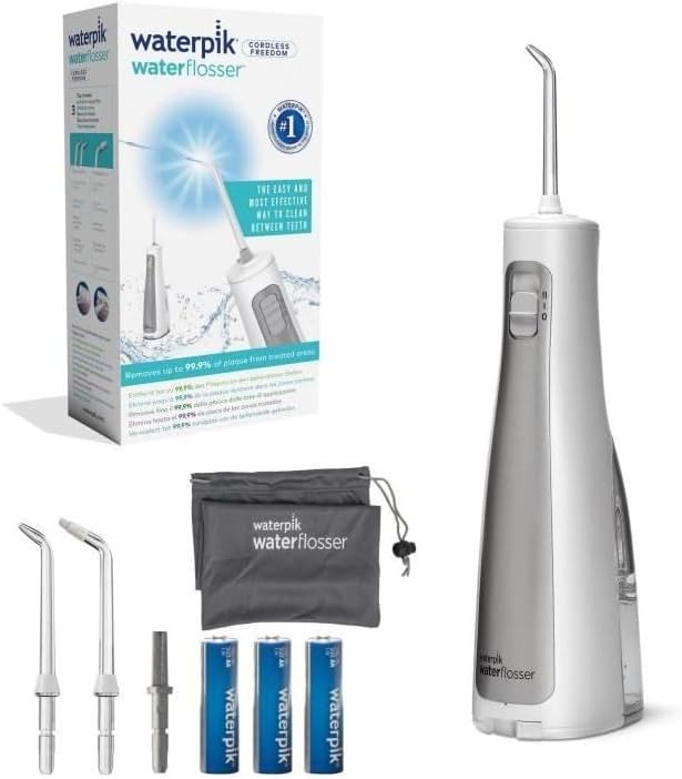 Waterpik Cordless Freedom Waterflosser kabellose Munddusche, wasserdicht und batteriebetriebe, ideal