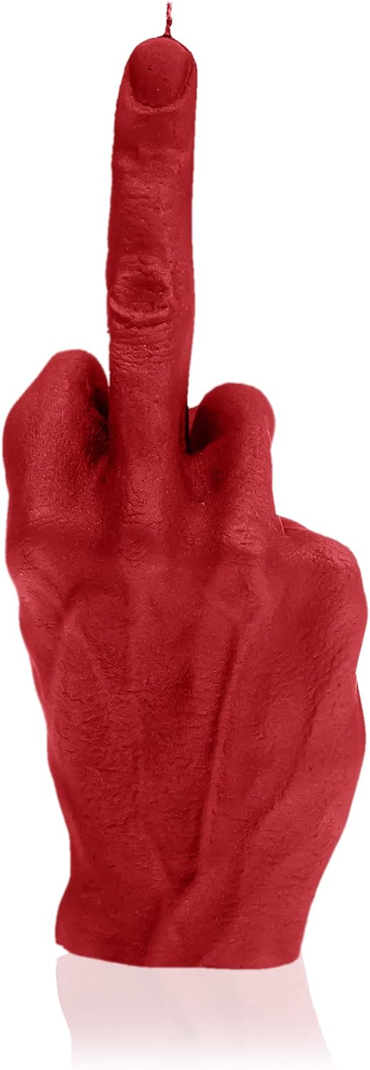 Candellana Mittelfinger Kerze - Mittelfinger Figur - Coole Deko - Gothic Deko - Grunge Deko Kerze -