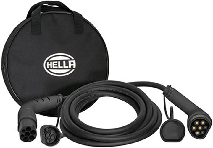 HELLA 8KE 358 255-021 Typ 2 Ladekabel 22KW für EV Elektroautos und Plug-in Hybrid - 3phasig - 32A -