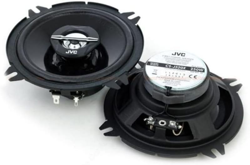 JVC CS-J520X 13 cm 2-Wege-Koaxial-Lautsprecher, 2 Stück, Black 13 cm Single, 13 cm Single