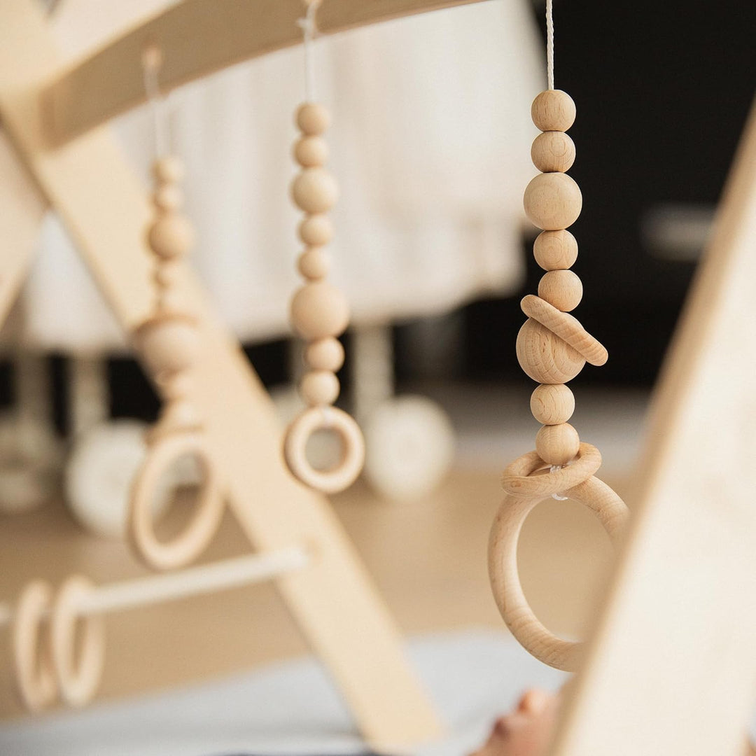 Ehrenkind® Spielbogen Baby | Spielbogen Baby Holz inkl. DIY Zubehör Set | Fördert die Motorik | Spie