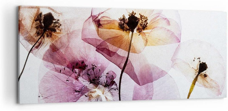 Wandbilder Dekoration Wohnzimmer blume sommer natur Panorama Bilder auf Leinwand 120x50cm Leinwandbi