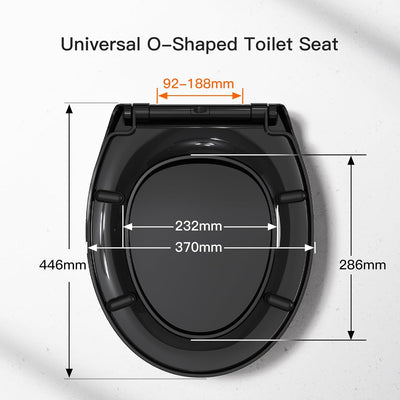 Pipishell WC-Sitz mit Absenkautomatik, WC-Sitz mit Schnellverschluss für einfache Reinigung, einfach