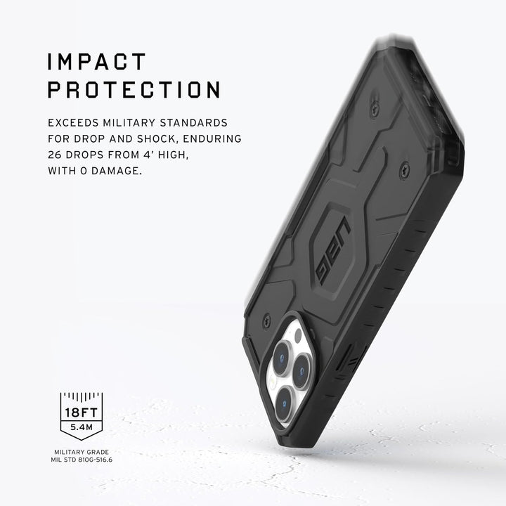 URBAN ARMOR GEAR Pathfinder Hülle kompatibel mit Apple iPhone 15 Pro Max Case [Wireless Charging/Mag