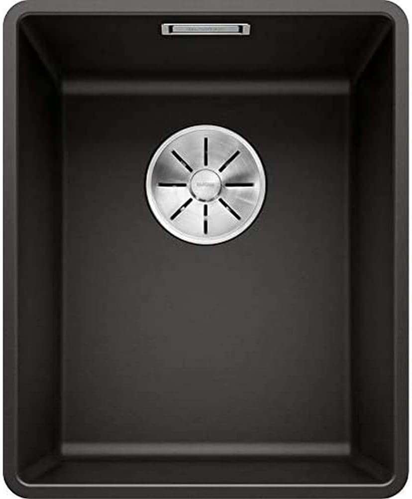 BLANCO SUBLINE 320-F | SILGRANIT schwarz | Einbauart: Flächenbündig | ohne Ablauffernbedienung | 40e