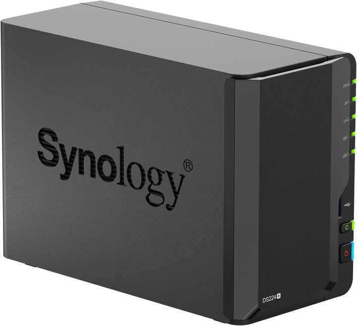 Synology DiskStation DS224+ Netzwerkspeicherlaufwerk (Schwarz)