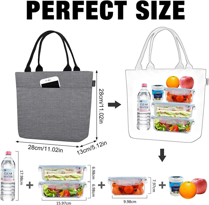 AOSBOS Kühltasche Klein Leicht Lunch Tasche Isoliertasche zur Arbeit Schule Faltbar Wasserdicht Reis
