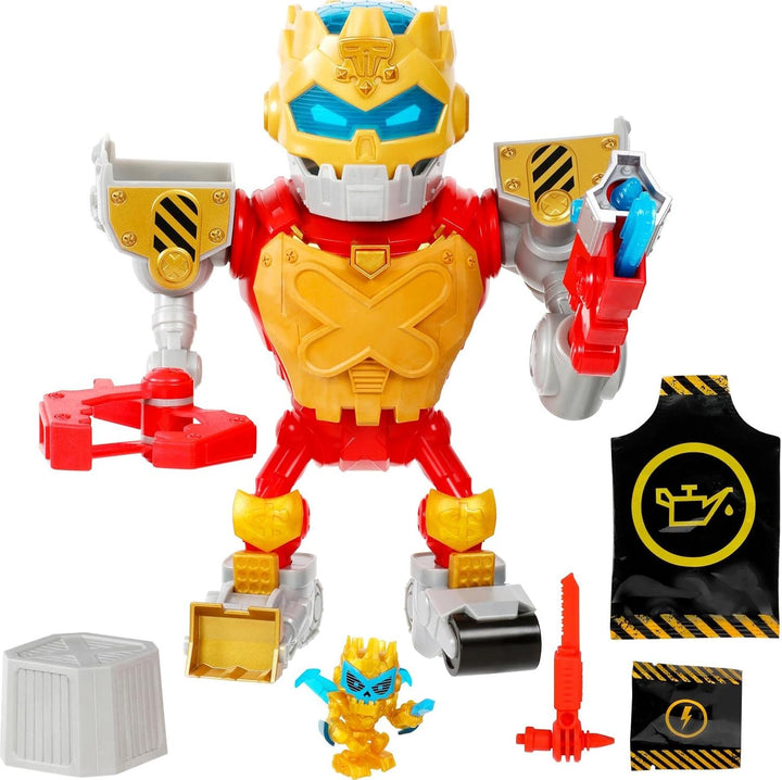 Treasure X Robots Gold Mega Treasure Bot Roboter mit Lichtern und Geräuschen; 25 spannende Abenteuer