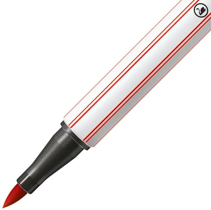 Premium-Filzstift mit Pinselspitze für variable Strichstärken - STABILO Pen 68 brush - 25er Metallet