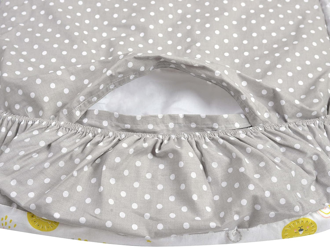 FlyIdeas Next 2 Me Beistellbett Bettwäsche-Set 83x50 cm, 4 STK. Mit Bettdecke - Spannbettlaken Babyb