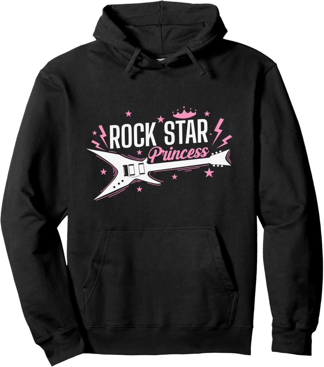 Rock Star Princess Gitarre Musik Pullover Hoodie