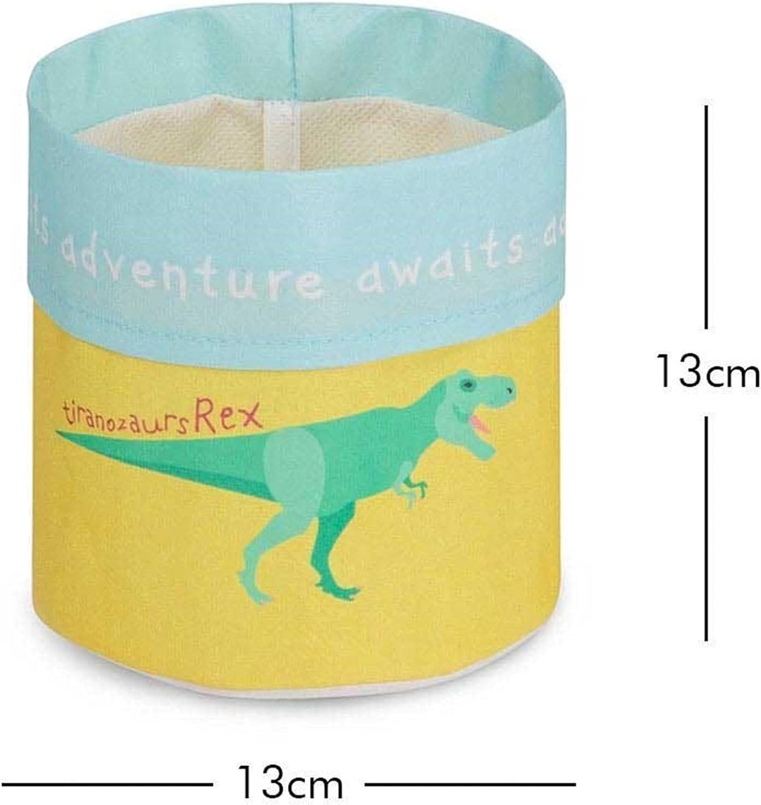 Ocean Home Textile 6er Set Dinosaurier Aufbewahrungskorb für Kinderzimmer, Faltbare Aufbewahrungsbox
