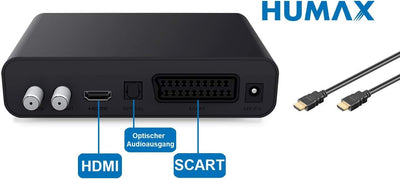 Humax Digital HD Fox digitaler HD Satellitenreceiver mit 1TB Festplatte HDD Sat Receiver zum aufnehm
