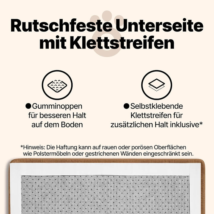 Kratzmatte für Katzen - Hochwertiger Kratzteppich aus Sisal, natürliche Kratzbretter, multifunktiona