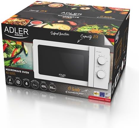 Adler AD 6205 Mikrowelle 700W 20l weiss