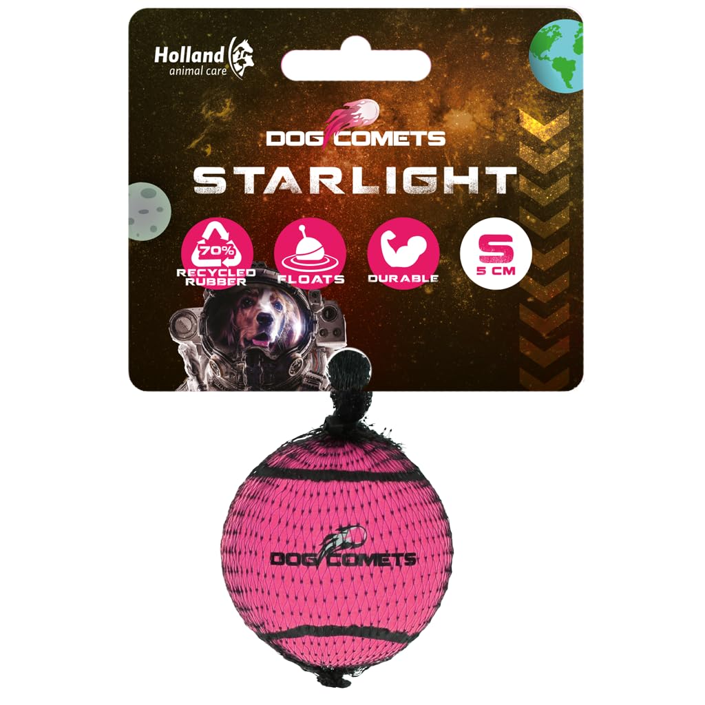 Starlight Tennisball - Ø 5 cm - Hundeball - schwimmendes Hundespielzeug - hüpfendes Hundespielzeug -