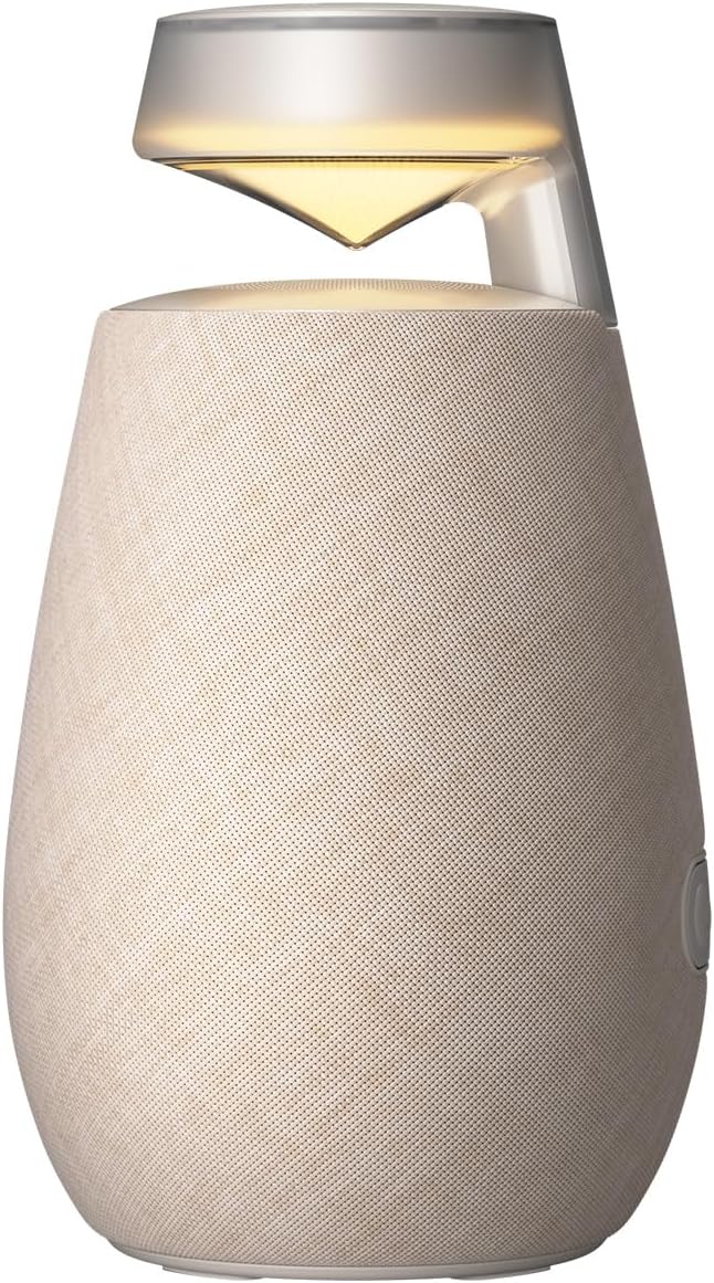 LG XBOOM Go DXO2T, 360° Bluetooth-Lautsprecher (20 Watt, Google Assistant, Siri, Beleuchtung), Beige