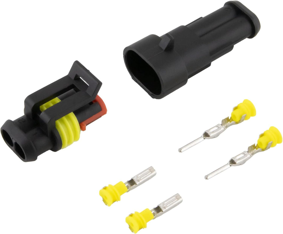 SeKi KFZ Kabel Steckverbinder Sortiment 300 teilig (für 26 Steckverbindungen) 1- bis 4-polig; IP67 w