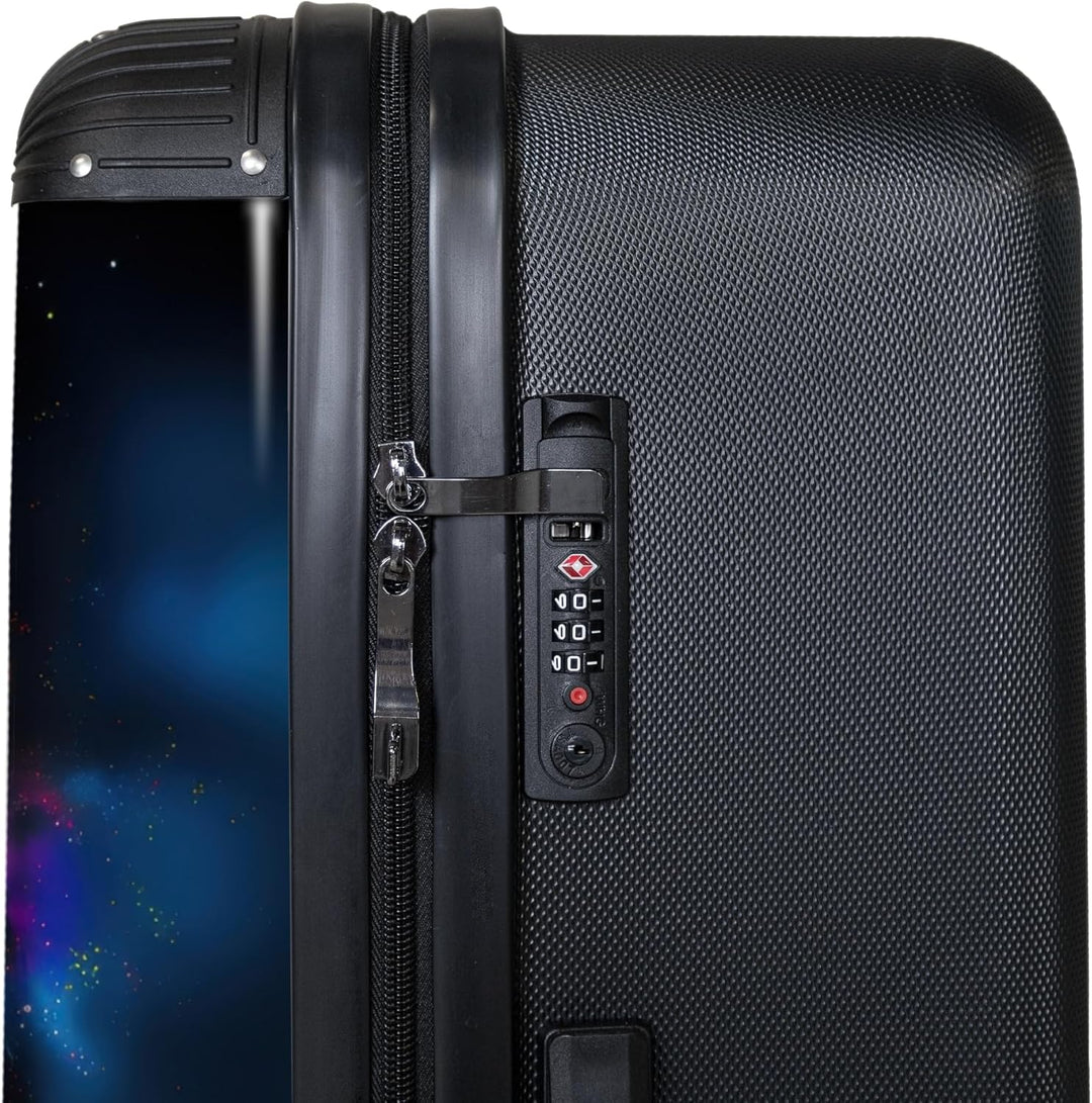 NoBoringSuitcases.com® Koffer XL Gross 77x51.5x28 cm Hartschale Reisekoffer 4 Rollen Leicht Koffer T
